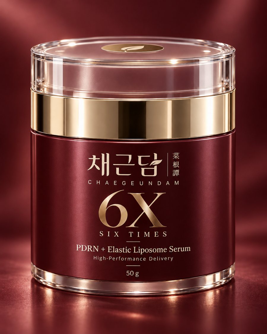 채근담 6X SIX TIMES PDRN + Elastic Liposome Serum 50g, 버건디 용기